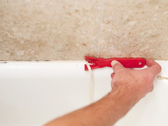 removing caulk