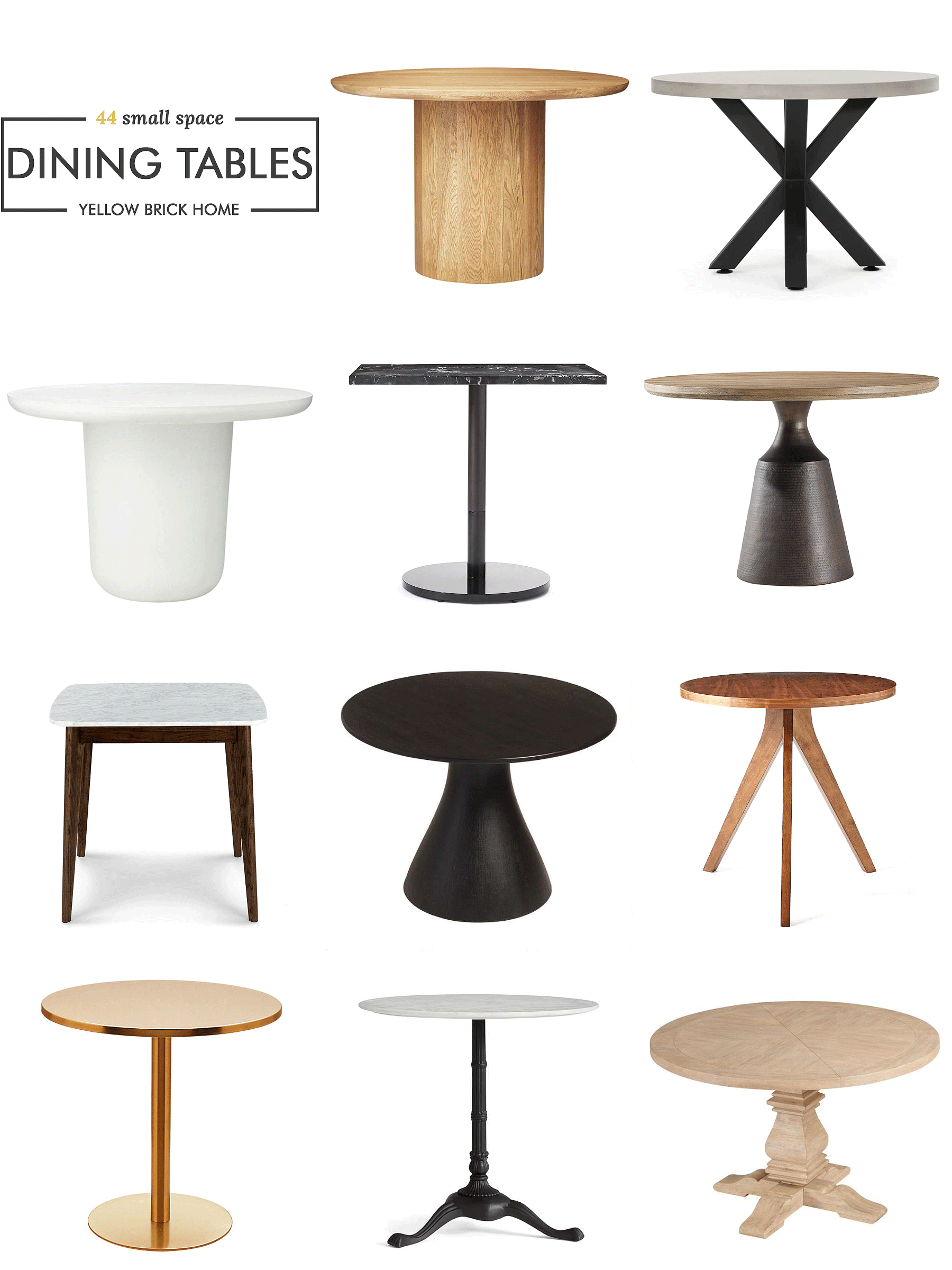 44 Dining Tables For When You Re Short, 44 Inch Round Dining Table With Chairs